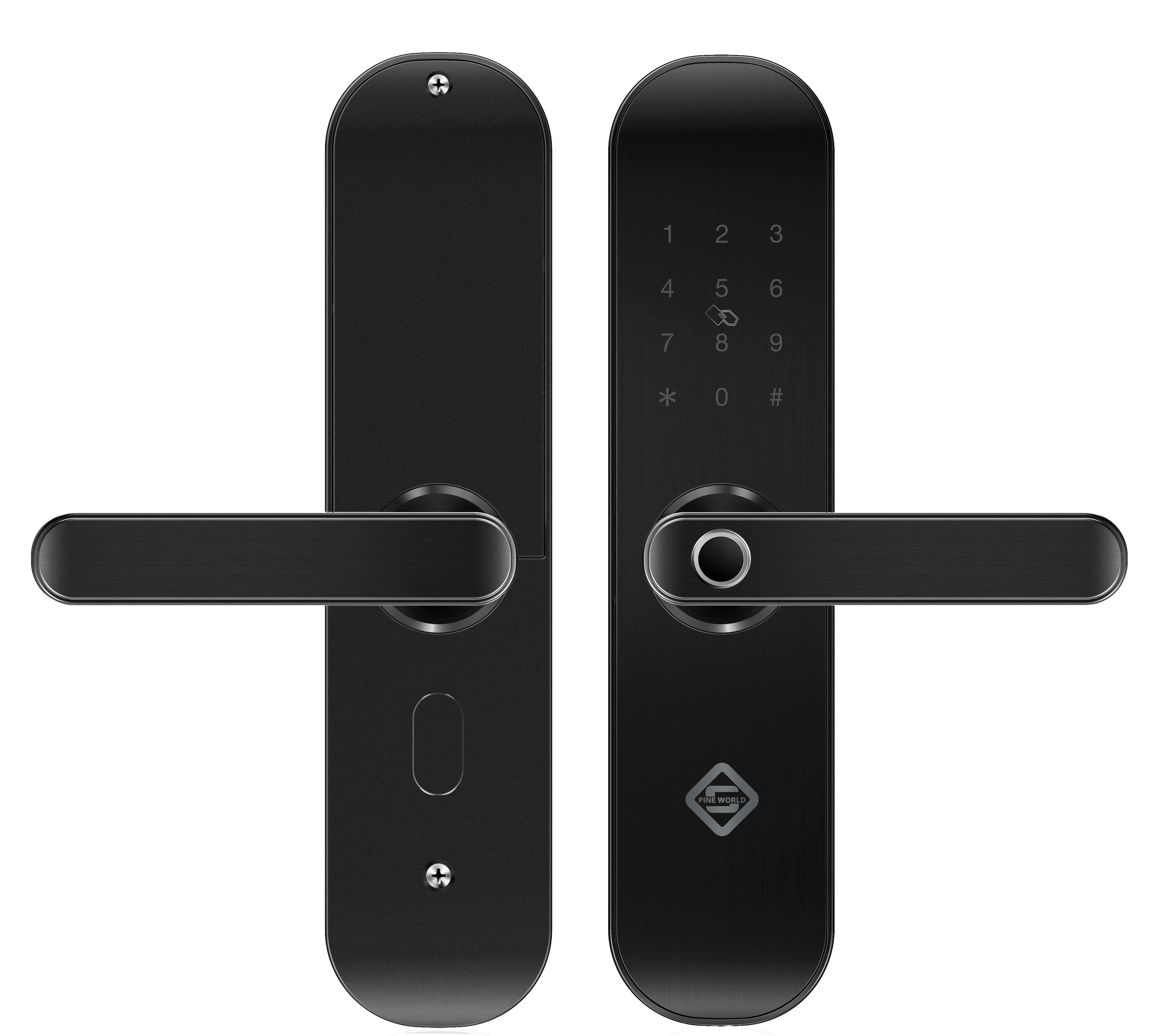 Tuya WiFi Smart Door Lock Smart Life App Control Touch Keypad Pin Code IC Card Open Emergency Key