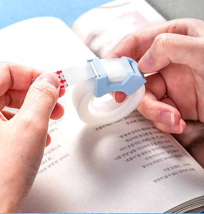 Deli Magic Tape Translucent-Writing Students Posted Wrong Topic Correction Sticky Word Dull Polish Adhesive Tape Students Statio