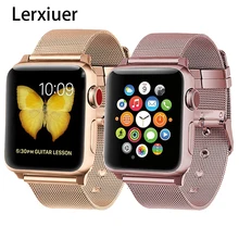 Ремешок для apple watch 4, 5, ремешок 440 мм, 40 мм, iWatch 42 мм, 38 мм, Миланская петля, браслет из нержавеющей стали, apple watch 5, 4, 3, 2