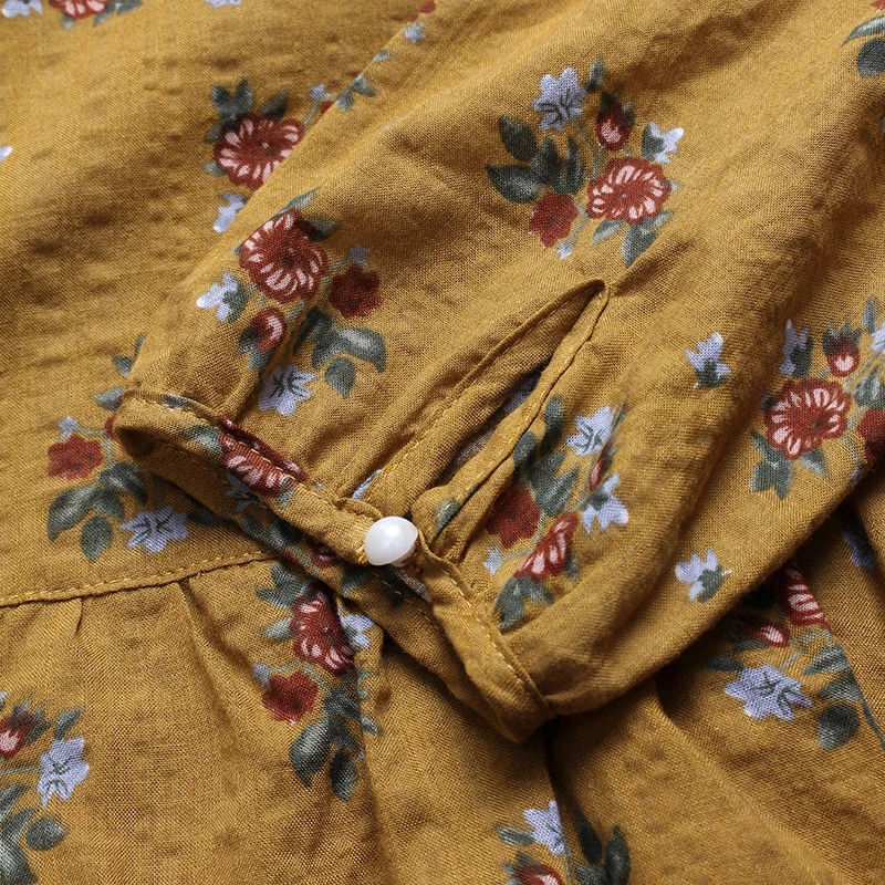 Женская винтажная блузка с длинным рукавом v образным вырезом и мультяшным