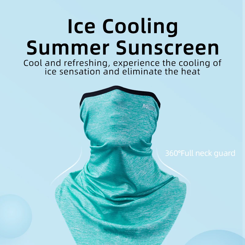 ROCKBROS велосипедная маска для лица треугольная бандана ледяная Ткань спортивный