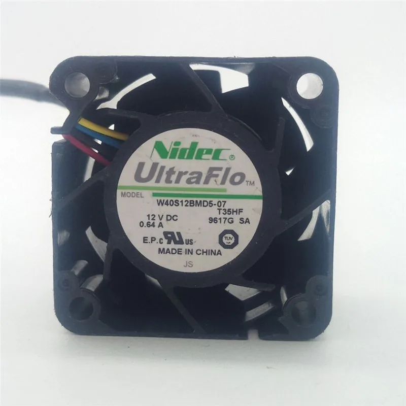 Для Nidec 4028 W40S12BMD5 07 4 см 12 В 0.64A охлаждающий вентилятор для