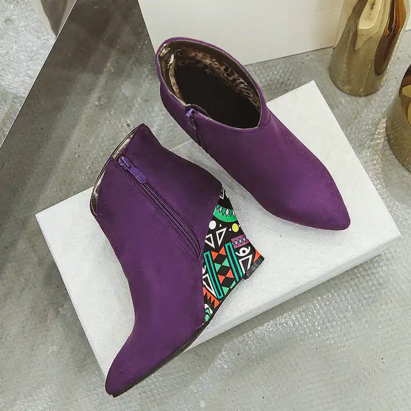 purple wedding boots