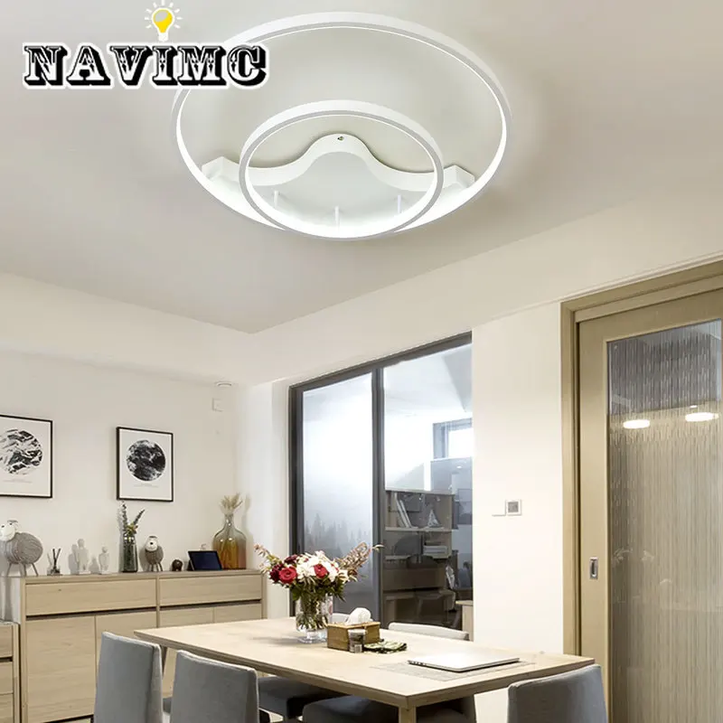 

Modern Minimalist LED Remote Control Ring Ceiling Light for Restaurant Kitchen Bathroom Lighting