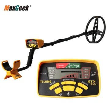 

Maxgeek GTX500 Underground Metal Detector w/Small Waterproof Search Coil 28x22cm Five Detection Modes
