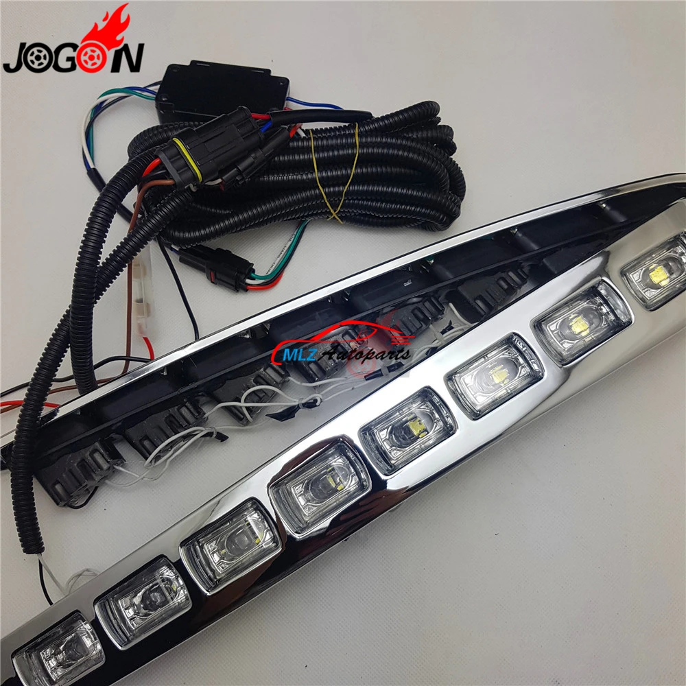 Для Toyota Land Cruiser LC200 2012 2013 2014 2015 2 шт. передний бампер светодиодный светильник для