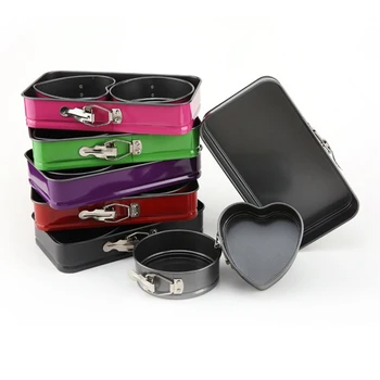 

Baking Pans Bakeware Kitchen Cake Mold Square Round Heart Shape Baking Dish Heavy Carbon Non-stick Slipknot Removable Base Tray