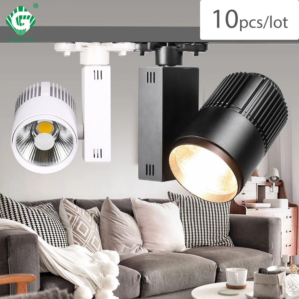 трековые светильники LED 40W COB декор магазин одежды трэковый ...