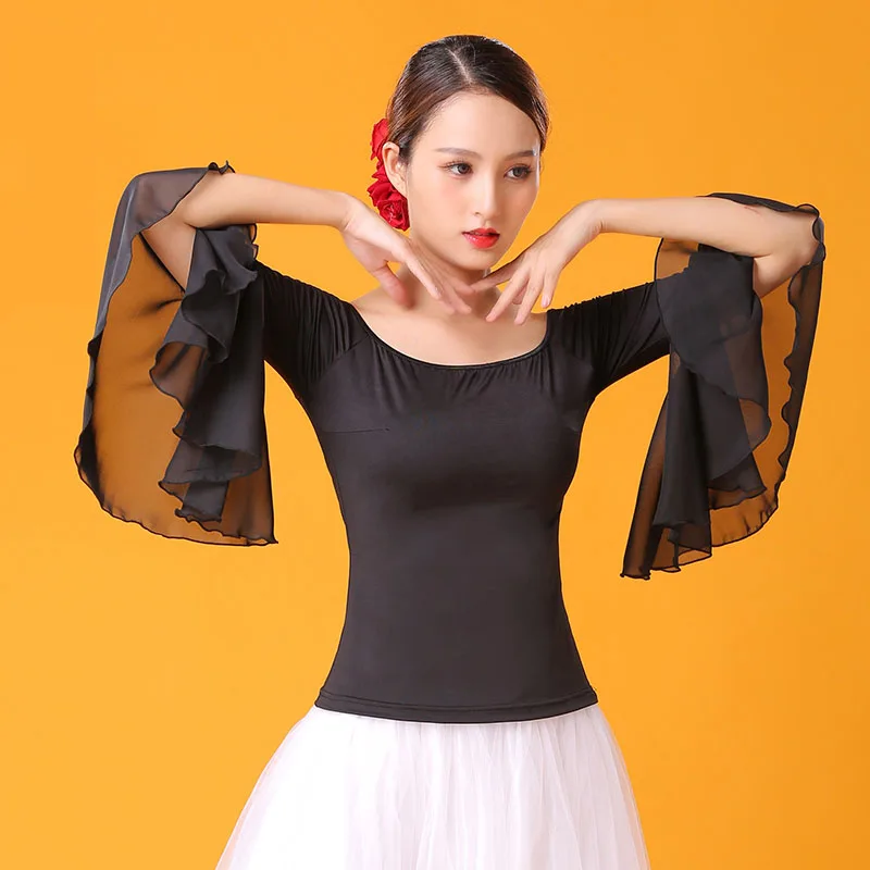 топ с прозрачными рукавами. танцевальный топ белый. топик для танцев. бесшовный топ для танцев. футболка женская танцы.