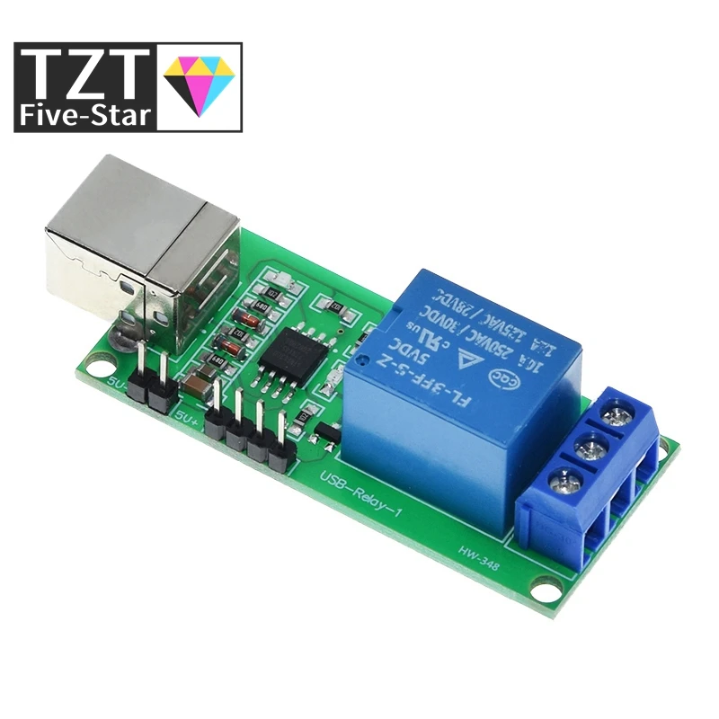 TZT Smart Electronics DC 5V USB Relay 1CH 1 Channel Programmable Computer Control For Home Controller Module Board | Электронные