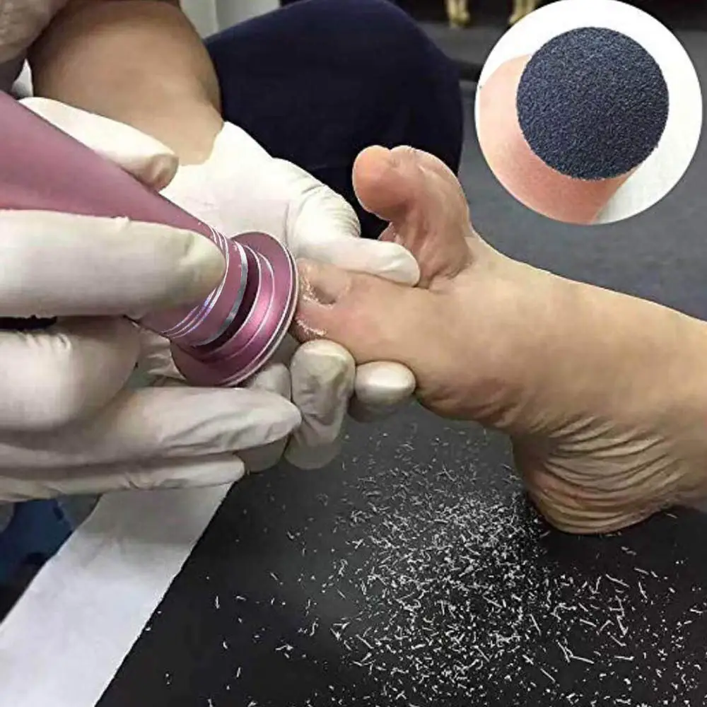 60 Pieces Replacement Sandpaper Disk Sanding Paper Accessory For Electric Foot Callus Remover Tool Pedicure Foot File 60PCS/Box 6