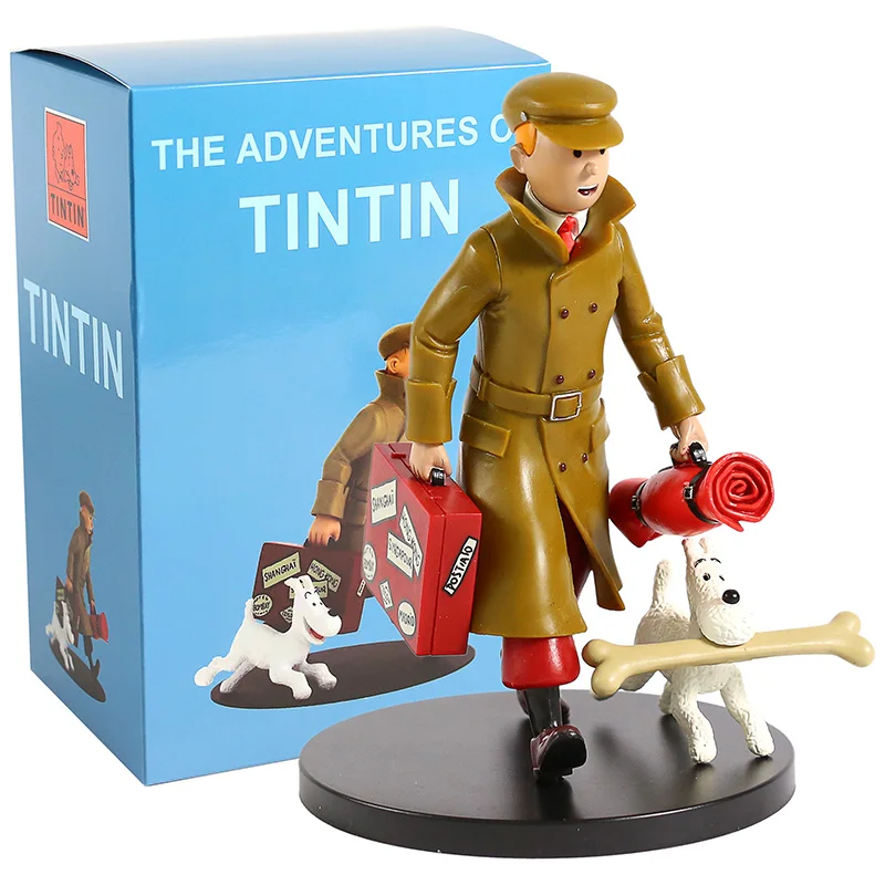 Фигурка «Приключения Тинтина» из ПВХ Коллекционная модель игрушки