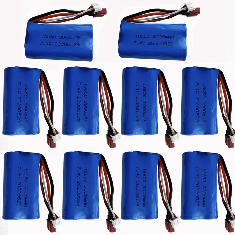 7 4 V 3000mAh 2S литий-полимерная батарея для Wltoys 144001 A959-B A969-B A979-B 12428 12423 Q39 Аккумулятор