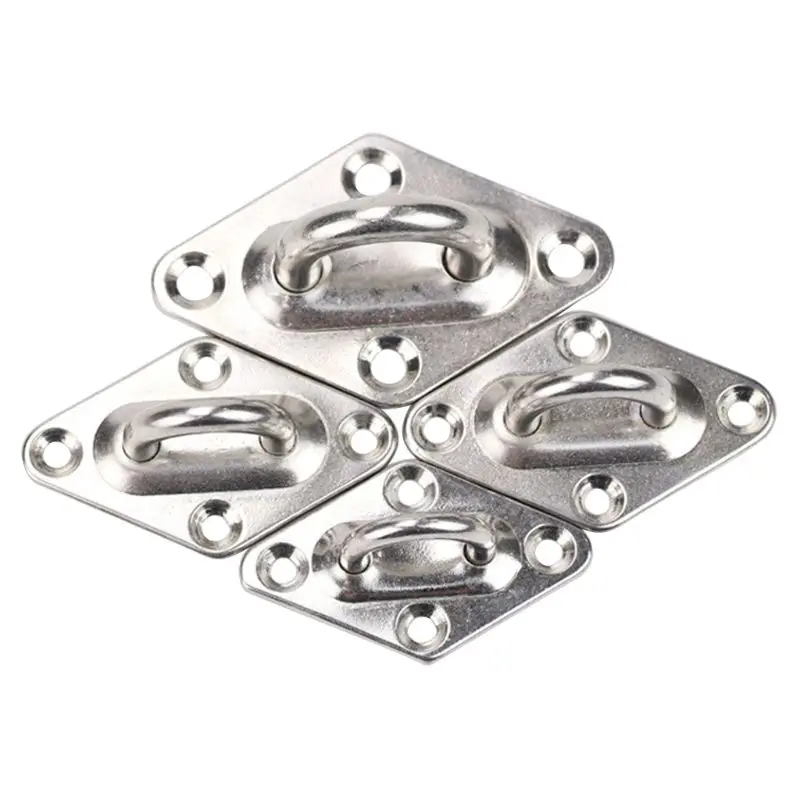 304 нержавеющая сталь потолок настенное крепление крюк сверхмощный якорь глазная пластина для лодки Йога качели гамаки 304 нержавеющая сталь