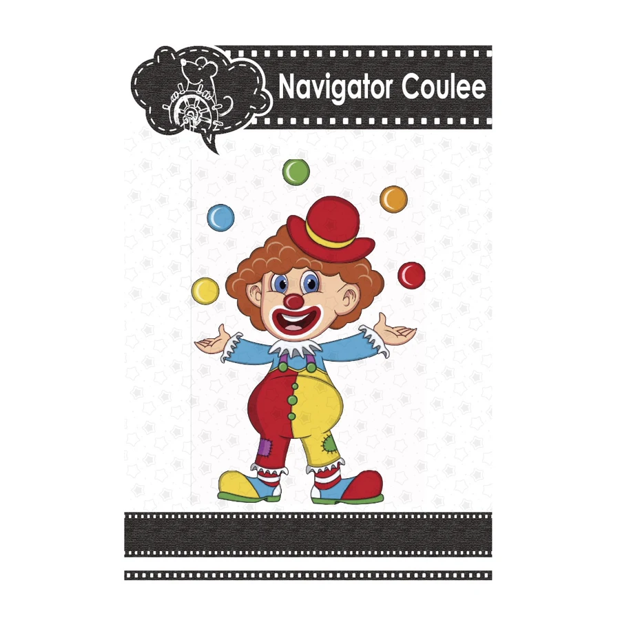 

Clown magic metal cutting mold decorative template cropping embossing die for scrapbook creative layered template 2021