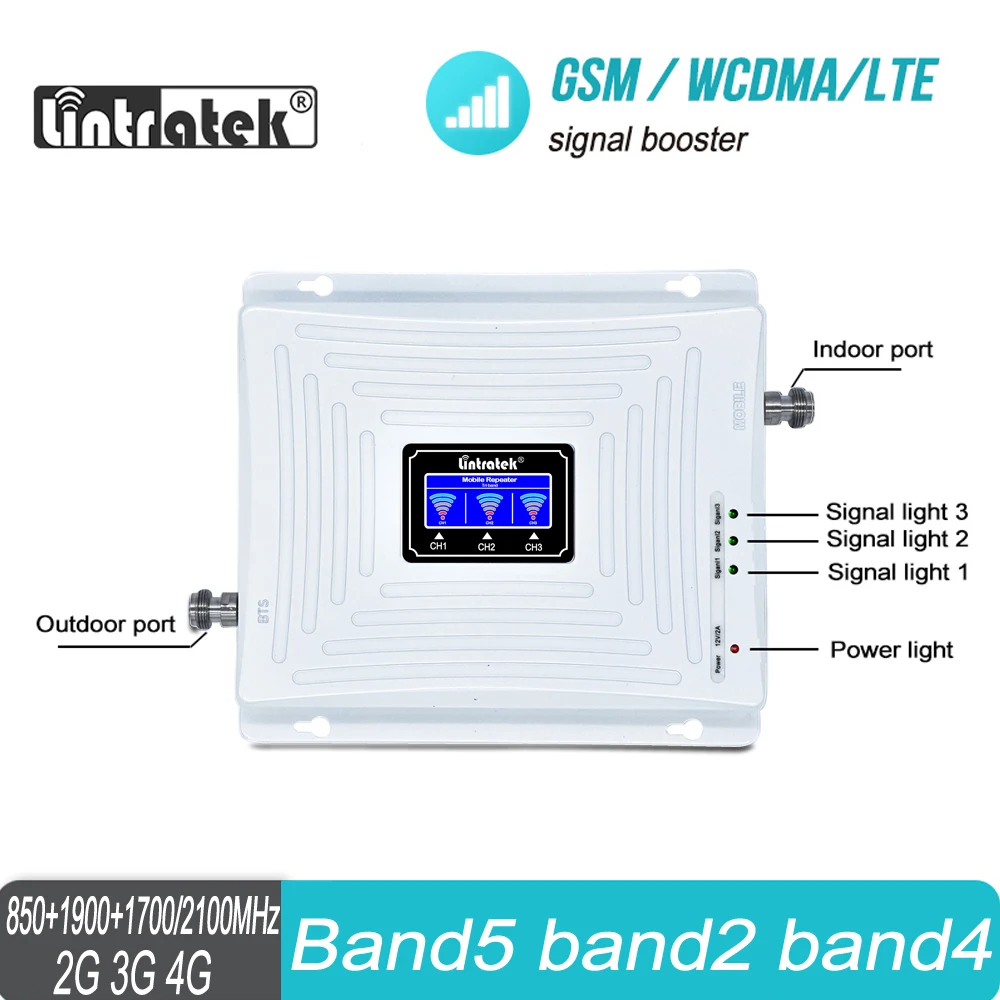 Ретранслятор сигнала Lintratek 850 1900 1700 2G 3g 4G GSM усилитель сигнала 850 CDMA 2100 шт 1700 AWS усилитель мобильного телефона Ретранслятор сигнала Lintratek 850 1900 1700 2G 3g 4G GSM усилитель сигнала 850 CDMA 2100 шт 1700 AWS усилитель мобильного телефона
