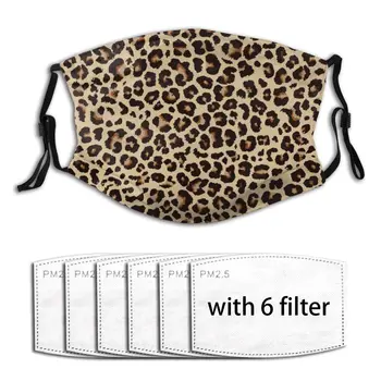 

Leopard Pattern Design Men And Women Adult Outdoor Washable Dust Breathable Masker Filter Reusable