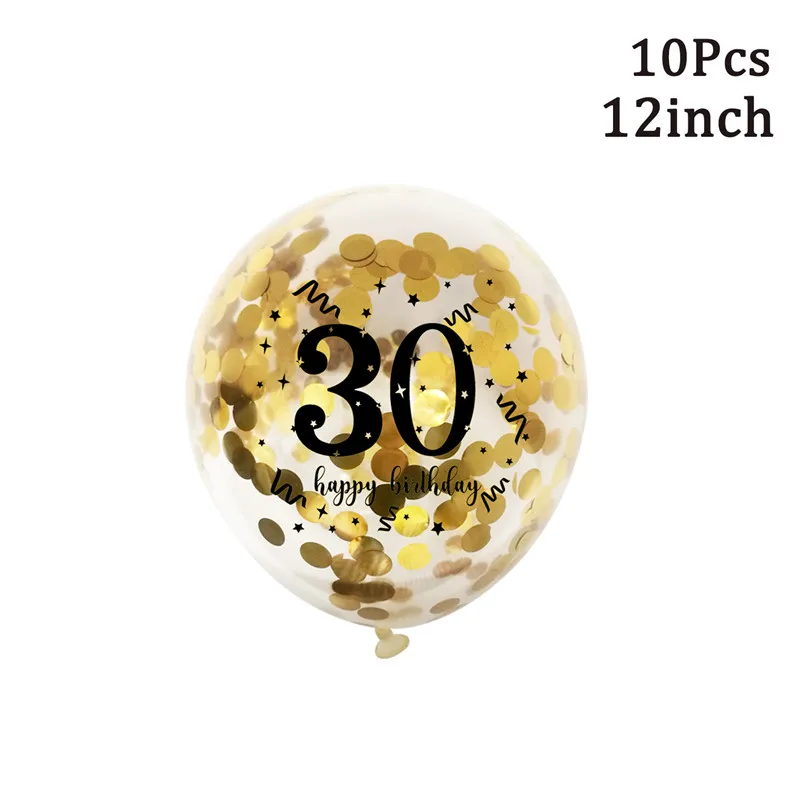 1 Beutel 30. 40. 50. 60. Jahre alt Alles Gute zum Geburtstag Konfetti Latexballons Erwachsene Geburtstag Jubiläum Party Ballon Dekoration – Detail 6
