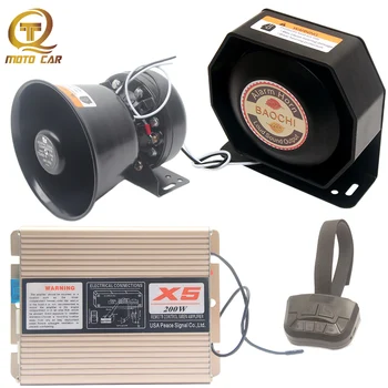 

Loud Speaker 200W Alarm Horn Special Sound Tone Wireless Auto Police Siren 200W Car Loudspeaker Amplifier Megaphone MIC System
