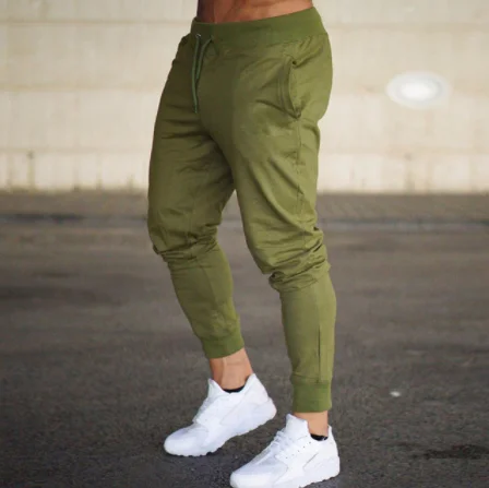 New Jogging Pants Men Sport Sweatpants Running Pants Pants Men Joggers Cotton Trackpants Slim Fit Pants Bodybuilding Trouser Auburn