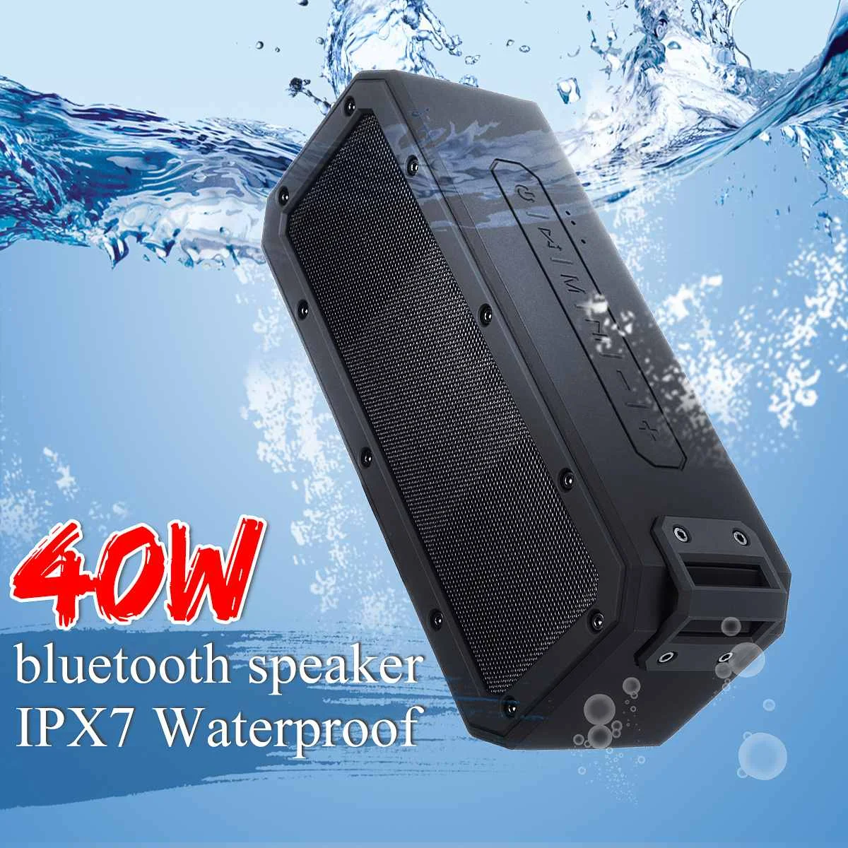 40W bluetooth 5.0 Speaker Column Portable Speaker IPX7 Waterproof Subwoofer with 360 Stereo Sound Outdoor Speakers Boombox 40W bluetooth 5.0 Speaker Column Portable Speaker IPX7 Waterproof Subwoofer with 360 Stereo Sound Outdoor Speakers Boombox