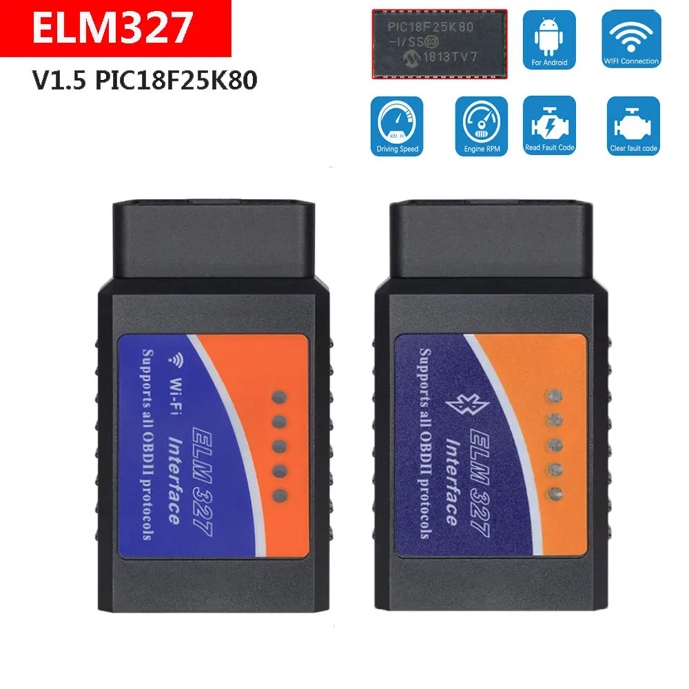 Wi-Fi/Bluetooth автопроверка неисправности двигателя OBDII ELM327 для Kia Rio 3 4 Sportage QL Carens Magentis