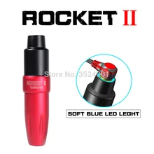 Новейшая Rocket II Татуировка ручка вращающийся картридж светодиодный светильник Космический алюминиевый Перманентный макияж бровей татуировки