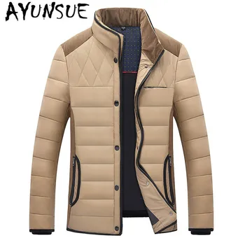 

AYUNSUE 90% White Duck Down Jacket Winter Coat Men Puffer Jacket Men Short Slim Parka Down Jacket Doudoune Homme 004 YY1343