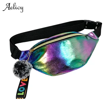 

Women Bum Bag Laser Belt Bag Holographic Fanny Pack Designer Waist Bag Cute Waist Packs Phone Pouch For Party Travel Sports