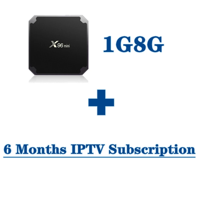 1G8Gwith 6monthsIPTV Швеция IP tv BOX X96mini роскошный 10000+ Live Android tv box Европа Франция Швеция Норвегия Испания Нидерланды IP tv smarters Top tv Box - Цвет: 1G8Gwith 6monthsIPTV