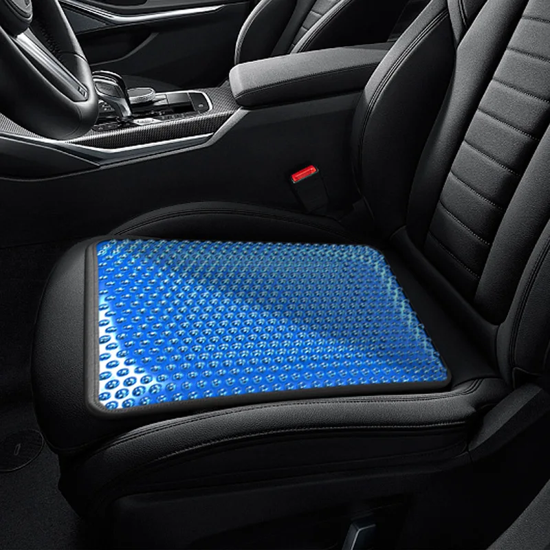 Blue YSHtanj Car Seat Cushion Car Seats Accessoires Cushion Cover Car Gel Seat Cushion Honeycomb Egg Crate Design Relieving Pain Non Slip Mat Pad 