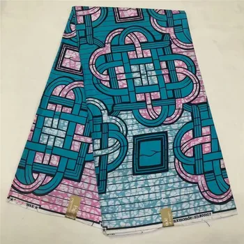 

Latsest real wax fabric ankara fabric African wax print material for garment WF9(6yards/lot)