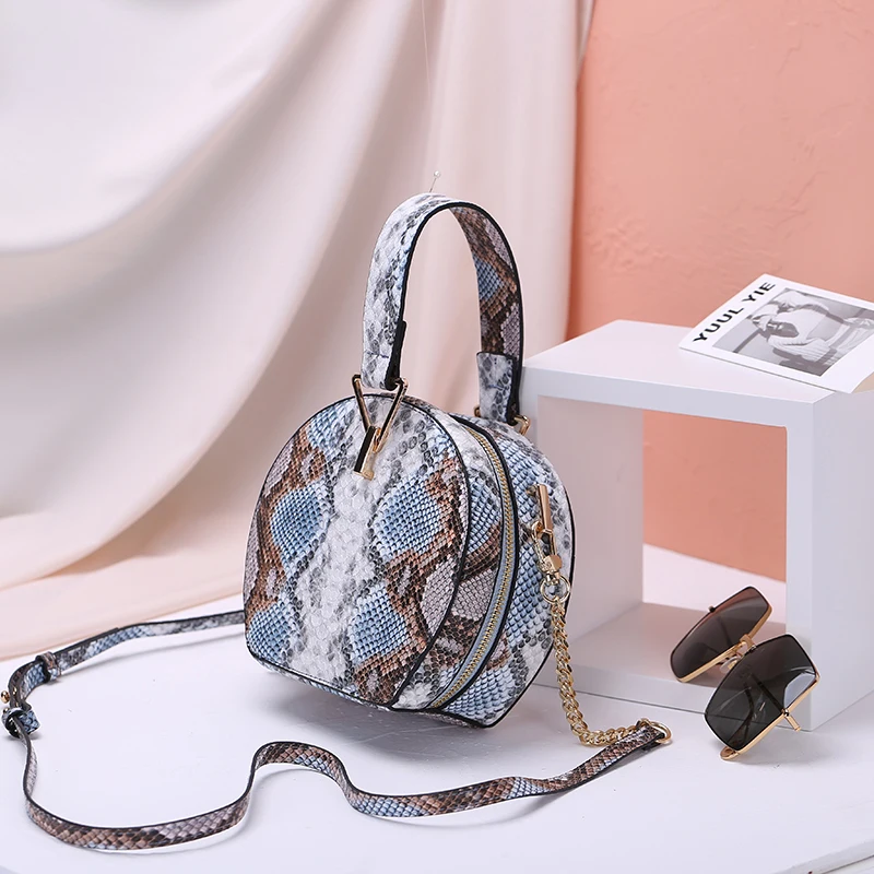 

Women Handbag PU Leather Snake Pattern Shoulder Bag Tote Ladies Crossbody handbag