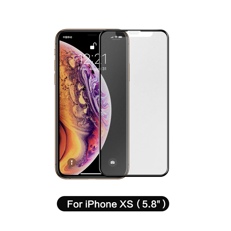 for iphone XS SmartDevil, матовое закаленное стекло для iphone 11 pro max, полное покрытие, защитная пленка, защита экрана 3 H, изогнутая, HD, жесткая пленка - Цвет: for iphone XS