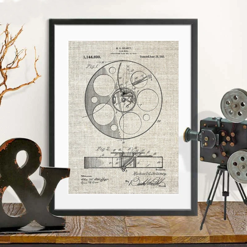 Film Reel Poster Wall Art Prints