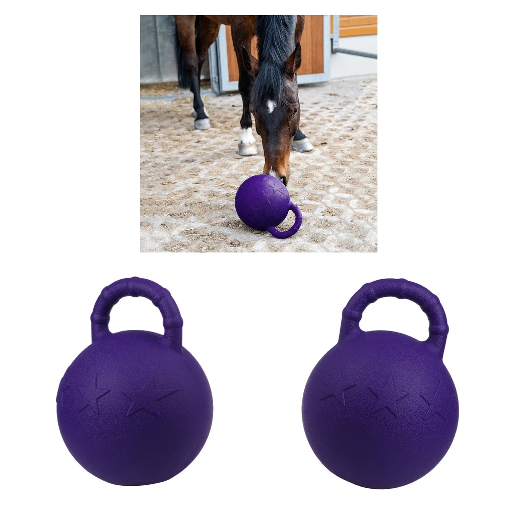 2Pieces Horse Toy Game Ball Equine Ball Play Balls Yard Toy for Game Playing