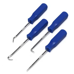 Extracteur de joint d'étanchéité d'huile Durable, outil manuel, plastique, acier, voiture, crochet, jeu d'outils, joint torique, 4 pièces 