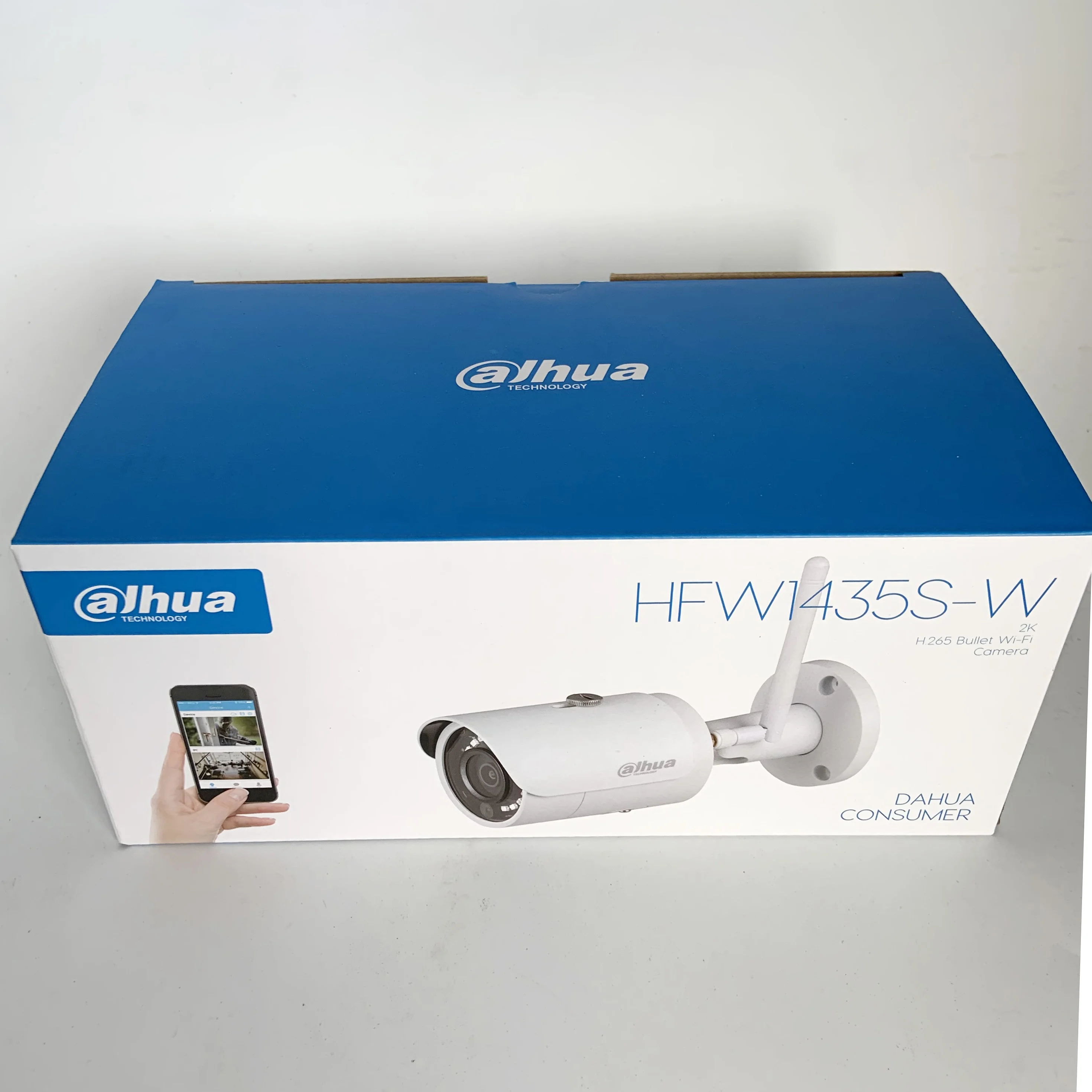 IP камера Dahua 4 МП стандартная безопасности IR H.265 цилиндрическая Wi Fi Сетевая