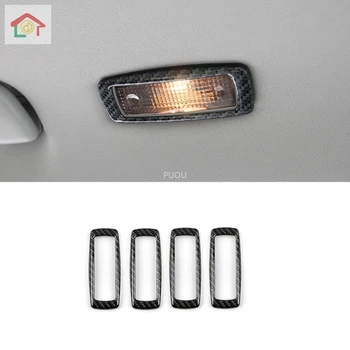 

Auto Styling Rear Seat Up Roof Reading Lights Lamp Cover Trim Fit For Skoda Kodiaq 2017 - 2020 Matte / Carbon Fiber ABS