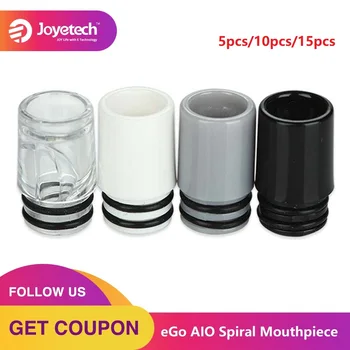 

Original 5pcs 15pcs Joyetech eGo AIO Spiral Mouthpiece Replacement Mouth Drips for Joyetech ego AIO Atomizer E-cig Accessory