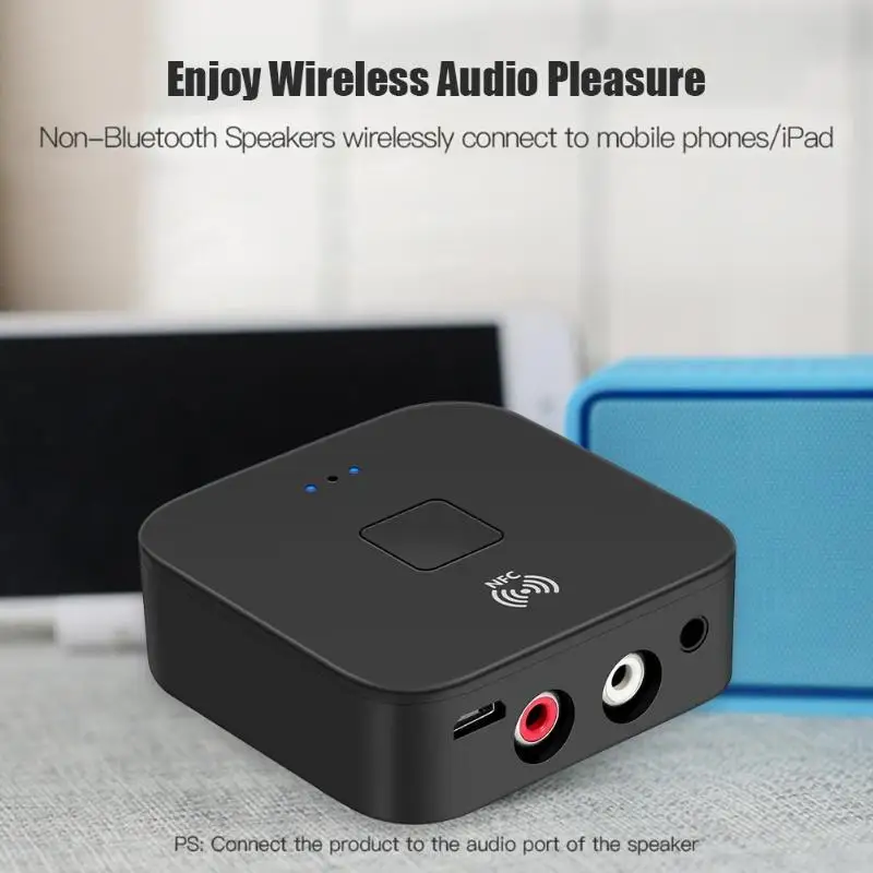 NFC Bluetooth 5,0 музыкальный приемник 3,5 мм AUX RCA Jack Hifi беспроводной адаптер Hands-free Авто Вкл/Выкл автомобильный аудио приемник