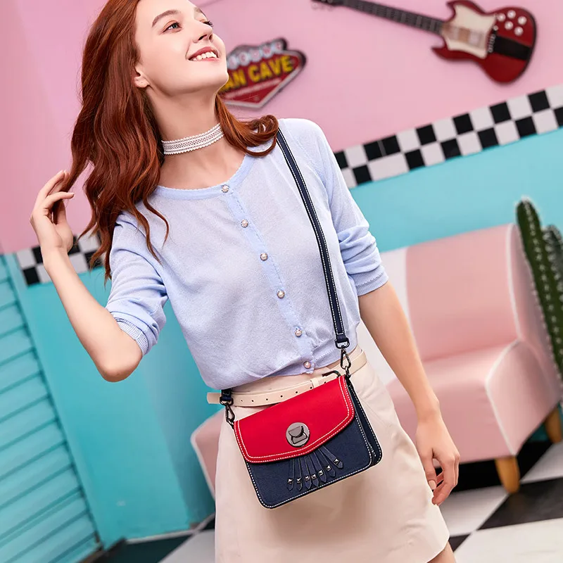 

WOMEN'S Bag 2019 New Style Fashion Over-the-shoulder Bag Trend Shoulder Bag bai da xiao Square Bag