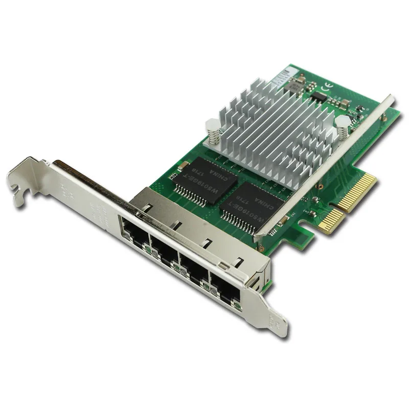 WYI350-T4V2 PCI-E X4 RJ45 Qual Port Server Gigabit Ethernet 10/100/1000Mbps Network Interface Card For i350-T4 NIC