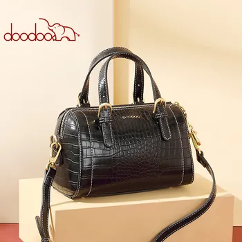 

DooDoo Bag Female 2020 New Best Selling European and American Fashion Boston Bag Simple Wild Handbag Shoulder Bag
