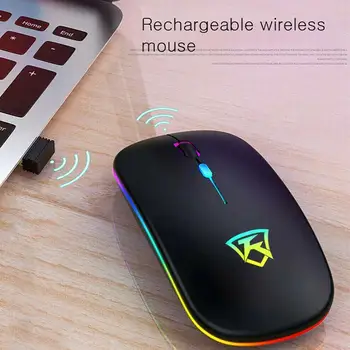 

2.4GHz Wireless Optical Mouse Mice USB Rechargeable Computer Laptop Ergonomic For Computer Universal Tablet Design For PC L R7T1