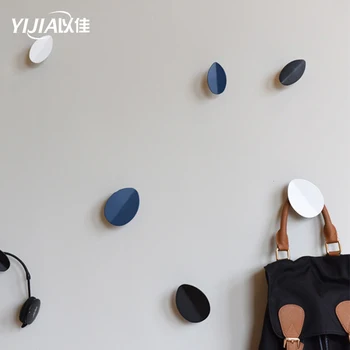 

Unique creative design leaf shape iron hook wall bathroom hooks Living room wall decoration coat hook kitchen accessory