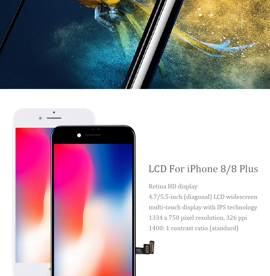 PINZHENG AAAA ЖК-экран для iphone 8 plus ЖК-дисплей дигитайзер сенсорный модуль 8 s Замена ЖК-дисплея S