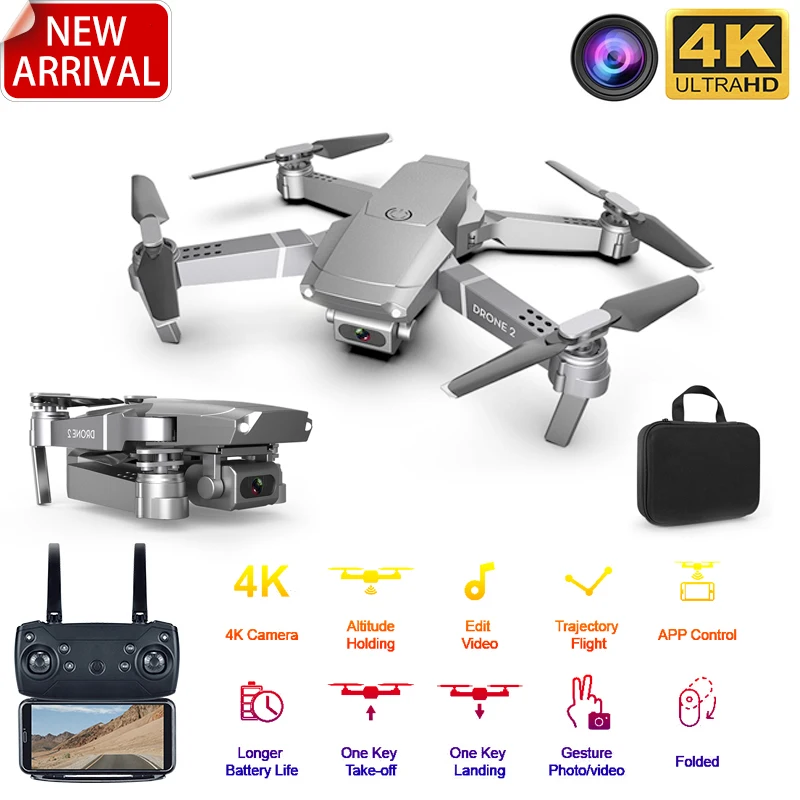 

2020 New E68 WIFI FPV Mini Drone With Wide Angle HD 4K 1080P Camera Hight Hold Mode RC Foldable Quadcopter Dron toys for boys
