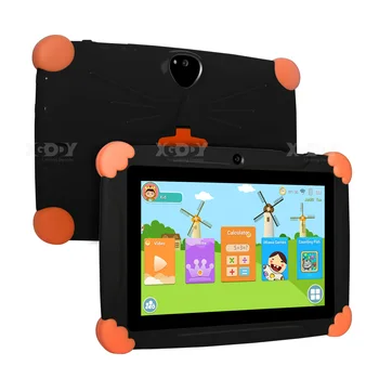 

2020 XGODY Android 8.1 7 inch Tablet Kids Learing Education French Android Touch Pad HD with Silicone Case USB charge Quad Core