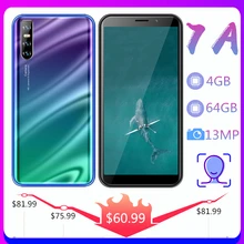 Smartphone 7a 6.0 polegadas 4gb ram, celular com câmera de 13mp, android, reconhecimento de rostos, desbloqueado